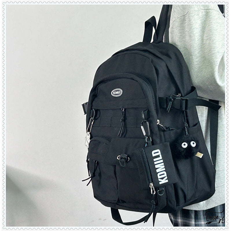 Korean Style Work Clothes Female Large Backpacks