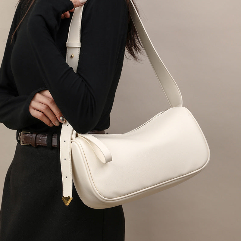 Women's Retro Style High-grade Boston Pillow Spring Armpit Bags