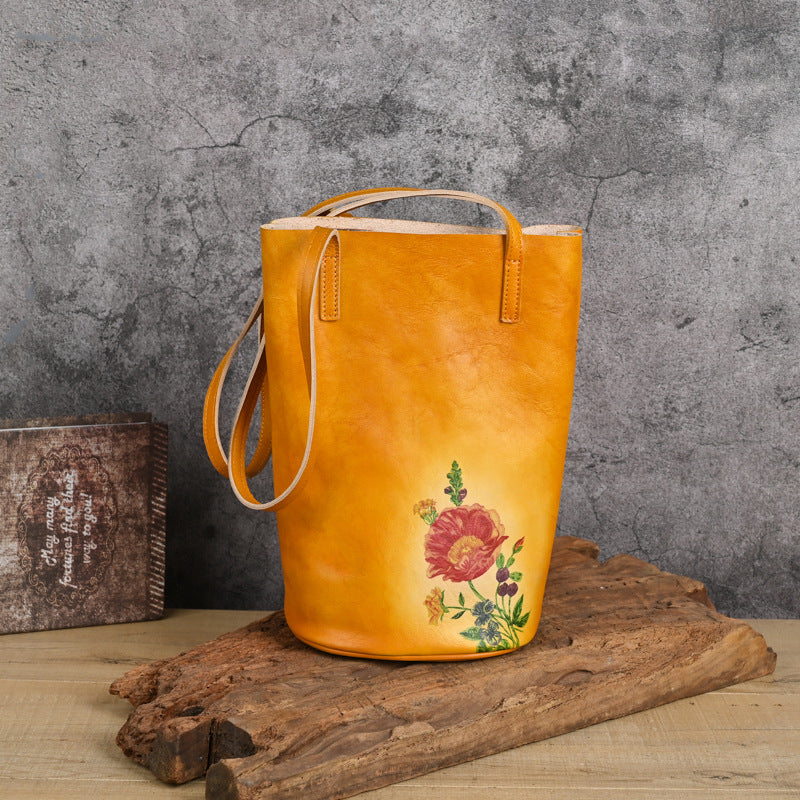 Top Layer Cowhide Idle Style Artistic Crossbody Bags