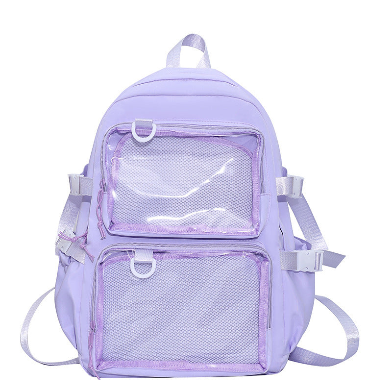 Transparent College Daily Female Campus Minimalist Backpacks
