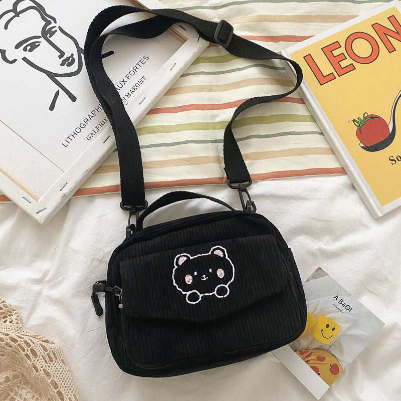 Glamorous Cute Canvas Korean Style Schoolgirl Crossbody Bags