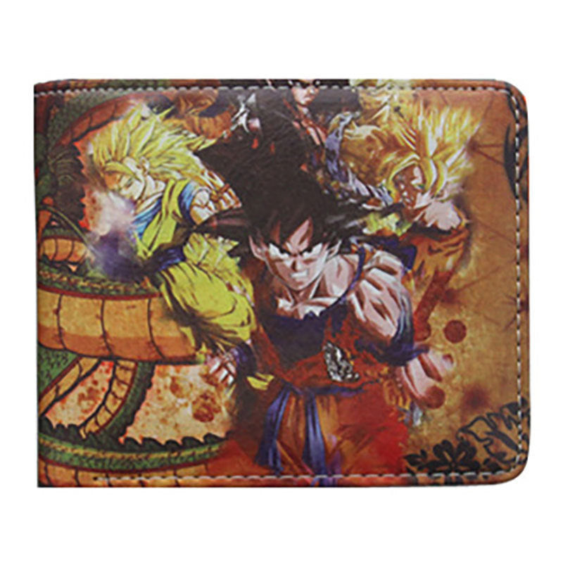 Dragon Ball Short Fold Super Leather Ladies Wallets