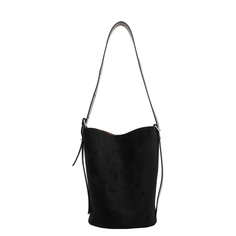 Women's Large Capacity Autumn Versatile Retro Frosted Shoulder Bags