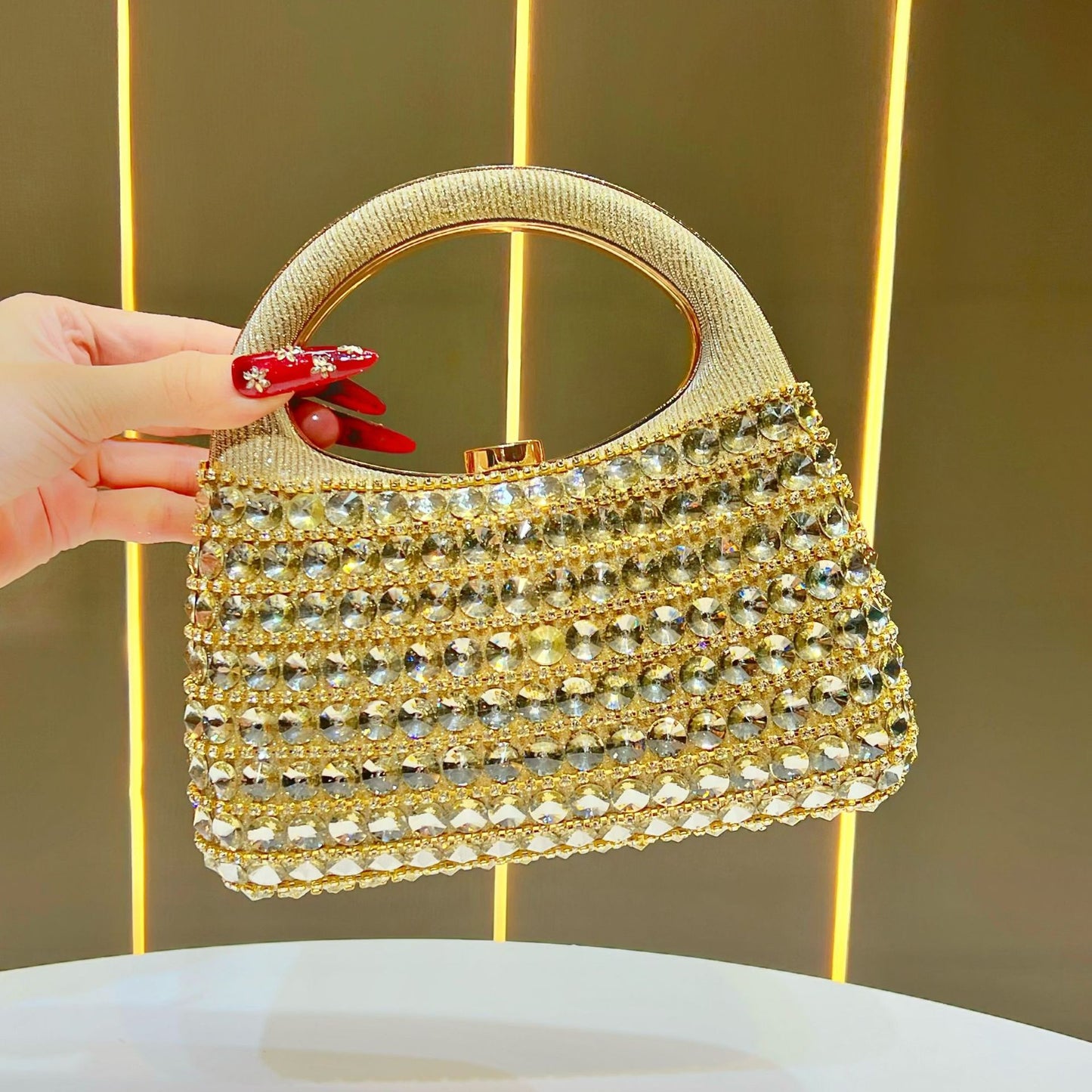Fashion Women's Rhinestone Design Dinner For Evening Bags