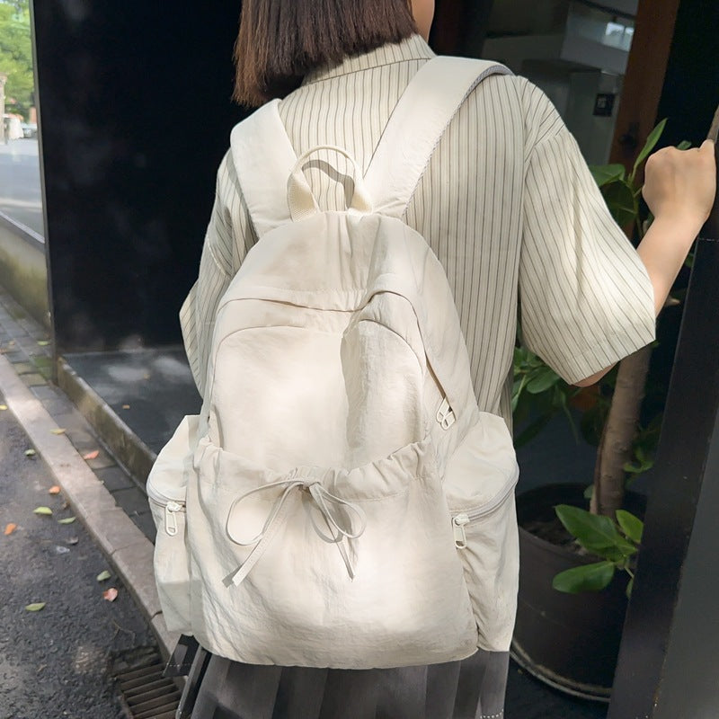 Women's Junior's Summer Fresh College Style Solid Backpacks