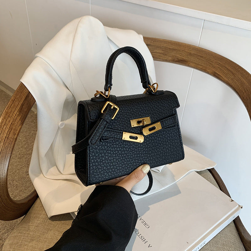 Women's Fashion Advanced Texture Niche Portable Kelly Shoulder Bags