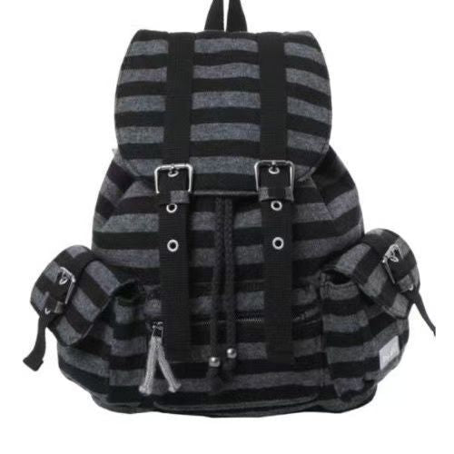 Beautiful Vintage Stripe Plaid Large Capacity Backpacks
