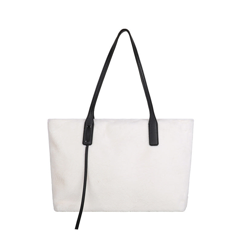 Fashion Plush Large Capacity Totes Winter Tote Bags