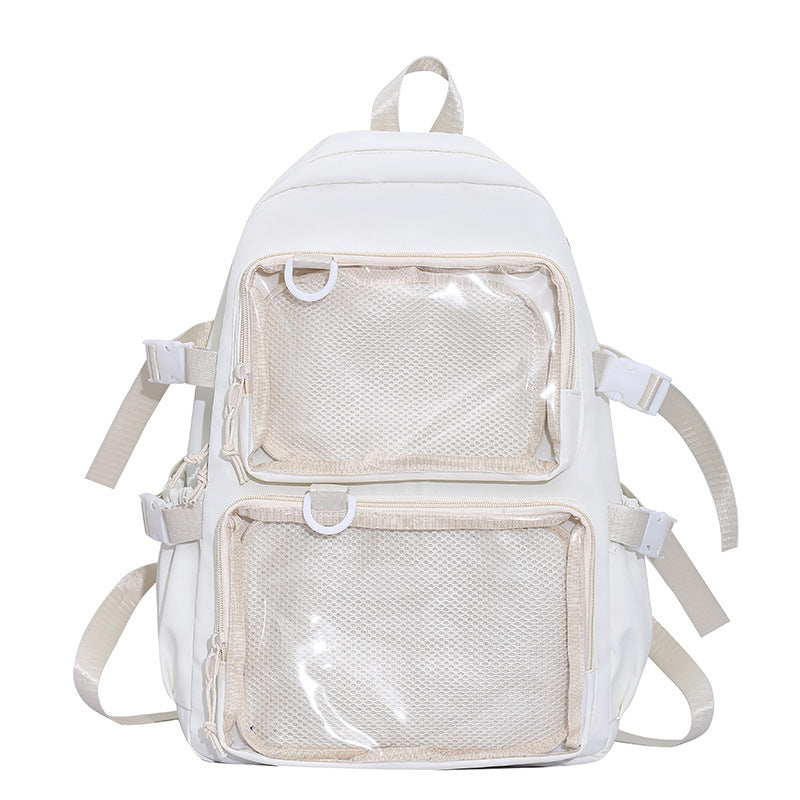 Transparent College Daily Female Campus Minimalist Backpacks