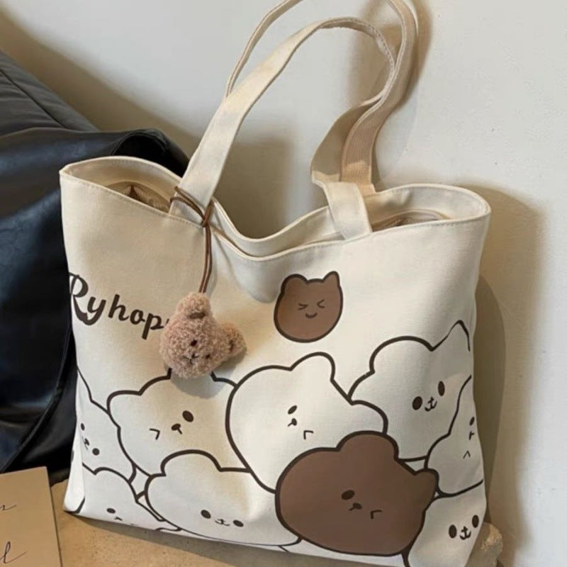 Commuting Cartoon Single Large Capacity Cloth Bags