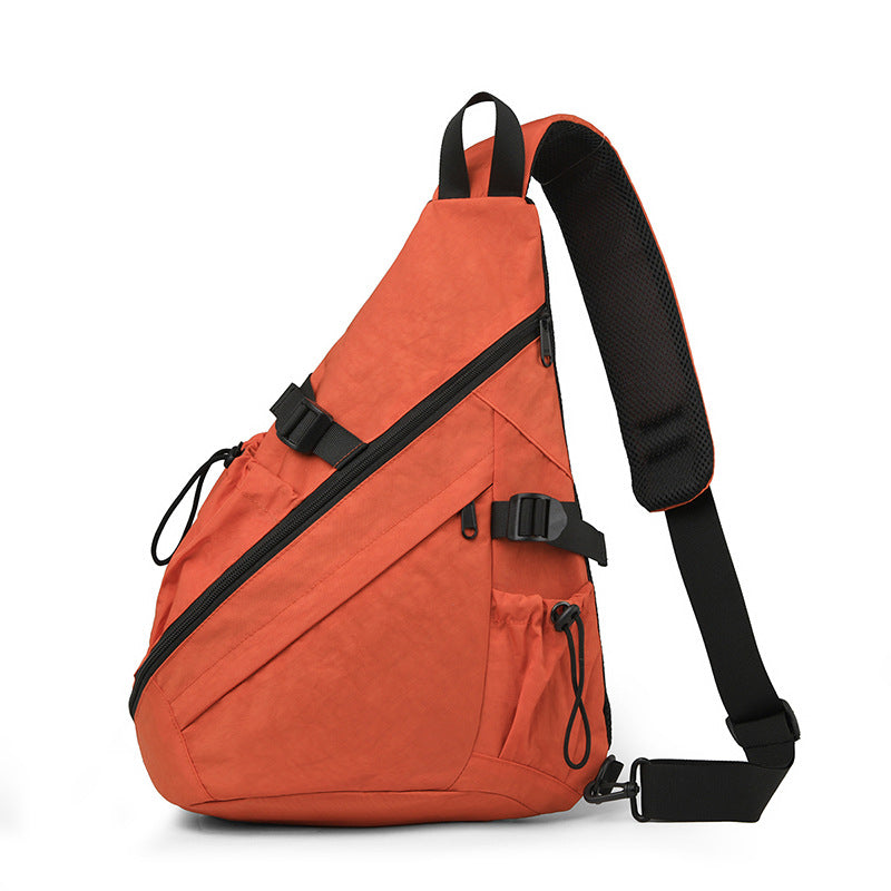 Nylon Trendy Style Unisex Contrast Color Men's Messenger Bags