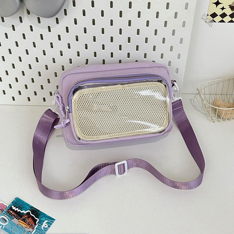 Style Two-dimensional Fresh Doll Cartoon Trendy Crossbody Bags
