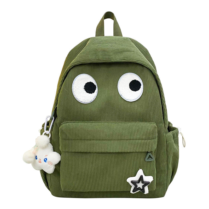 Trendy Funny Eyes High College Cute Backpacks