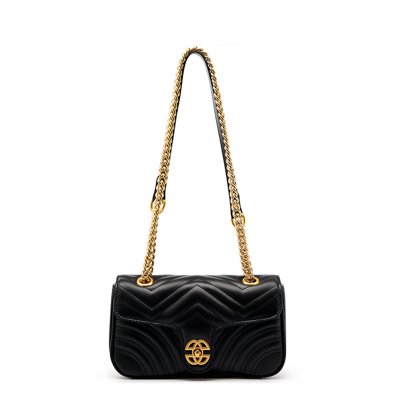 Women's Layer Cowhide Sachet Niche High Sense Bags