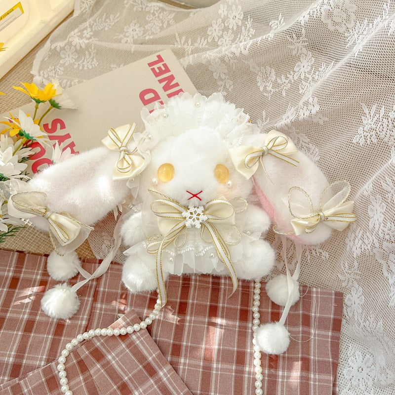 Lolita Rabbit Handmade Lop Eared Doll Crossbody Bags