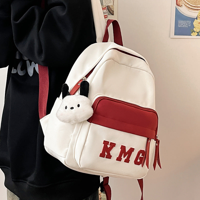 Mori Style Simple Solid Color Fresh Backpacks