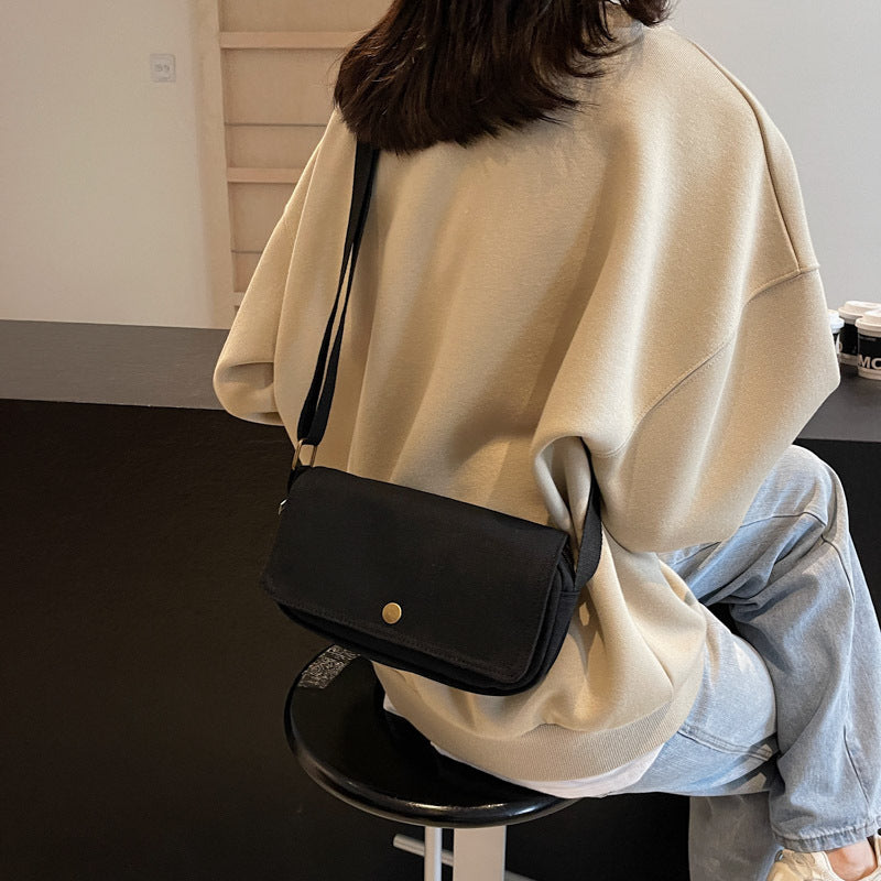 Mini Versatile Lightweight Mobile Solid Color Men's Messenger Bags