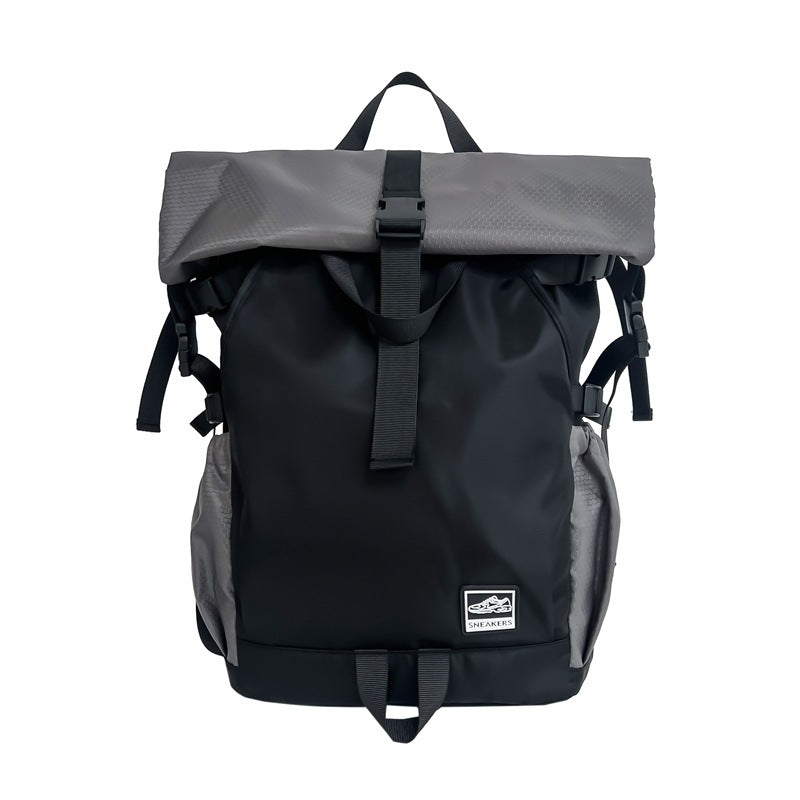 Men's Trendy Curved Edge Workout Shoes Storage Backpacks