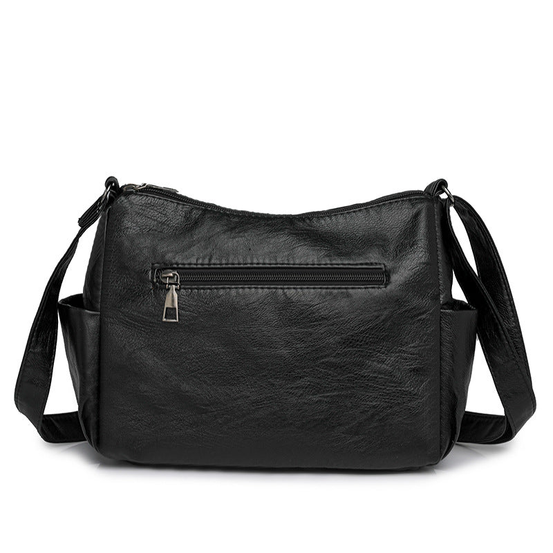 Women's Fashion Practical Washed Simple Mother Crossbody Bags