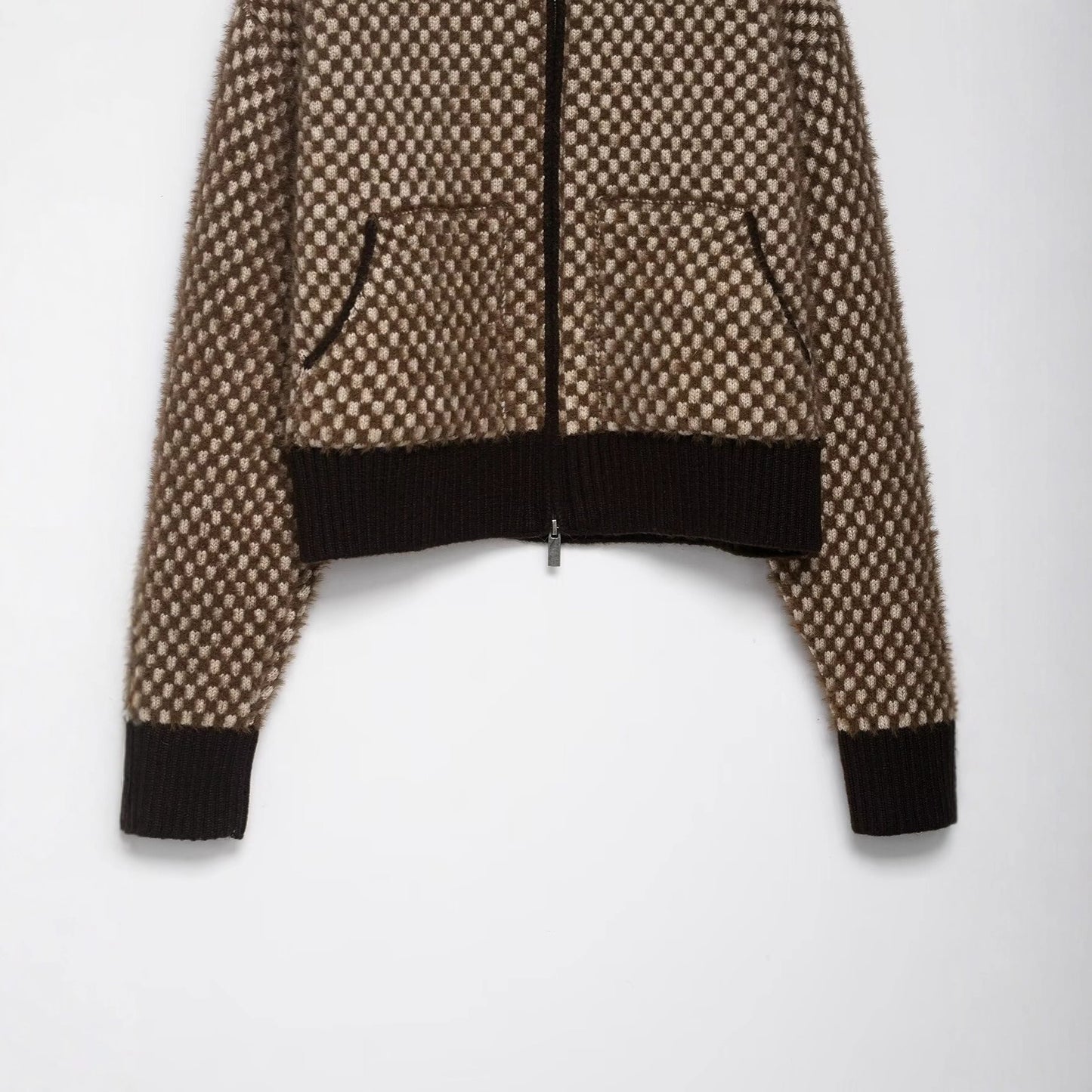 Women's Fashion Casual Patchwork Knitted Bomber Jackets