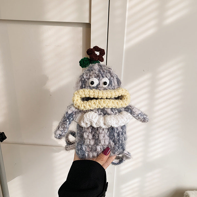 Children's Woolen Yarn Finished Big Version Crocheted Bags