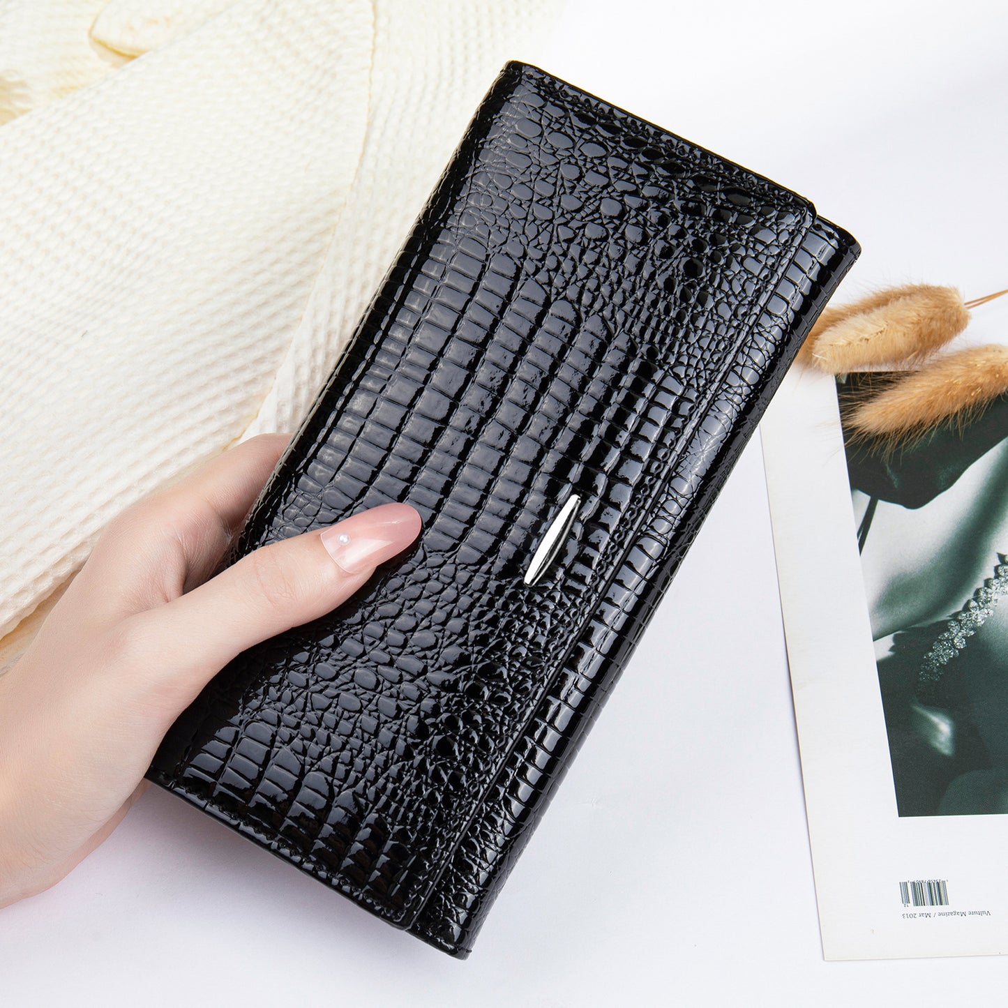 Women's High-grade Clutch Genuine Leather First Layer Ladies Wallets