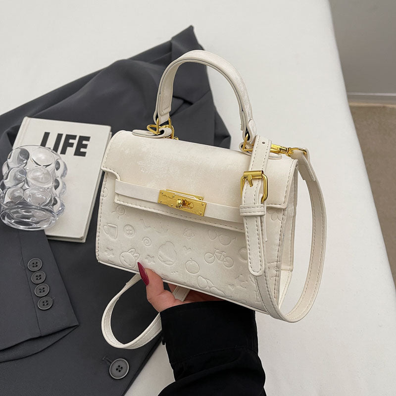 Women's Popular Texture Fashion Design Portable Kelly Crossbody Bags