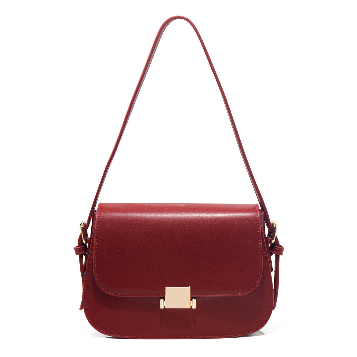 Women's Red Wedding Winter Minority Fashion Underarm Shoulder Bags