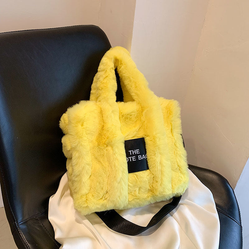 Women's Creative Tide Graceful Cute Plush Tote Bags