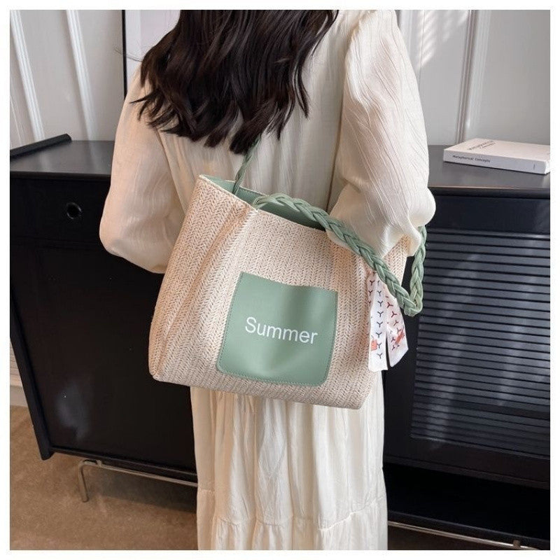Women's Classy Unique Fashionable Woven Winter Shoulder Bags