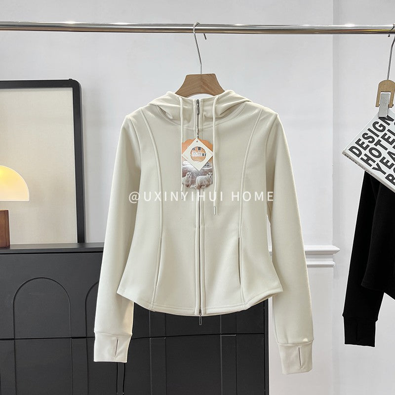 Women's Elegant Polar Fleece Double-sided Veet Warm Sweaters