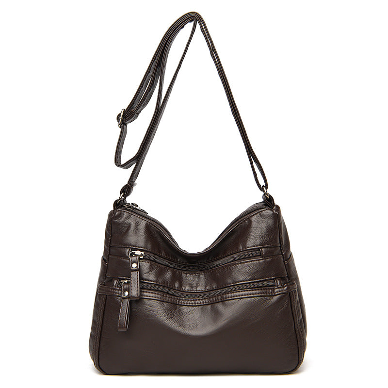 Women's Elegant Stylish Slouchy Simple Mom Crossbody Bags