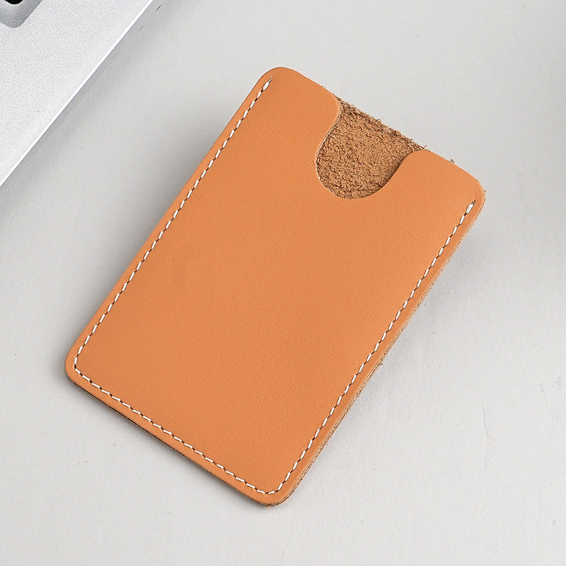 Lightweight Palm Print Mini Genuine Leather Card Holder