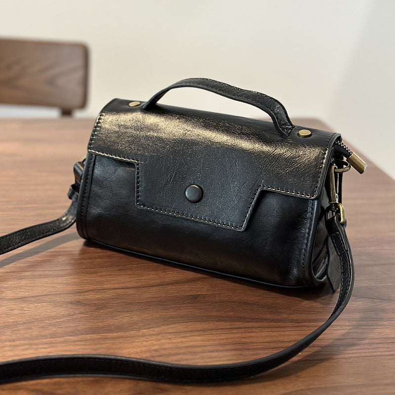 Trendy Popular Fashion Beautiful Women's Cowhide Small Square Bags