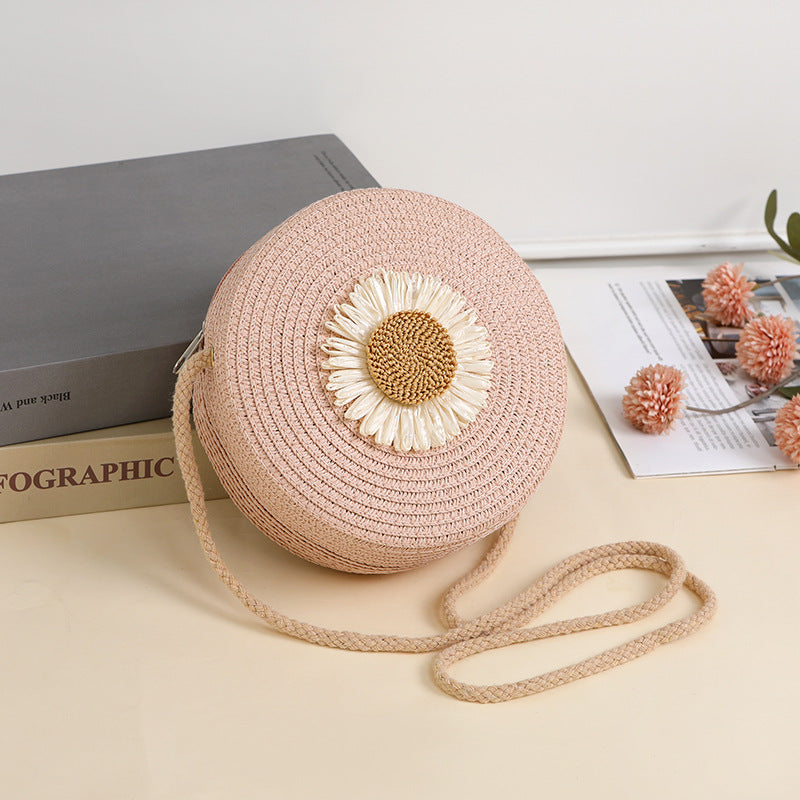 Raffia Woven Mobile Female Summer Beach Crossbody Bags