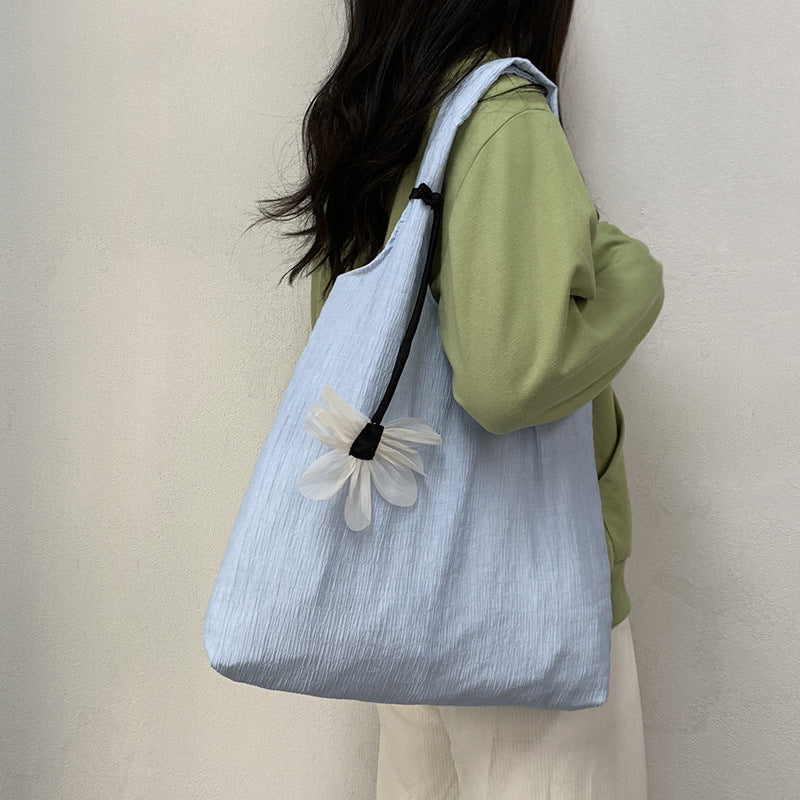 Women's Canvas Thin Fresh Fairy Style Large Shoulder Bags