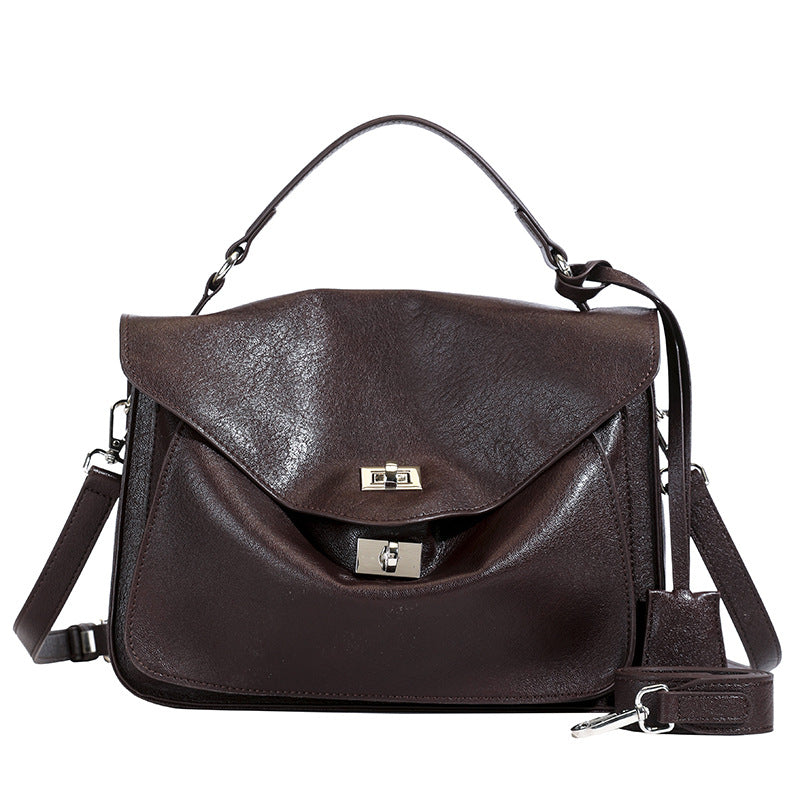 Women's Retro Fashion British Style Hand Large Small Square Bags