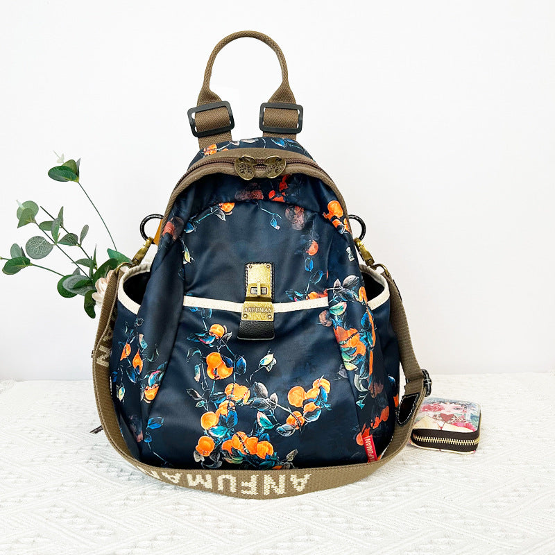 Women's Ethnic Style Waterproof Oxford Cloth Backpacks