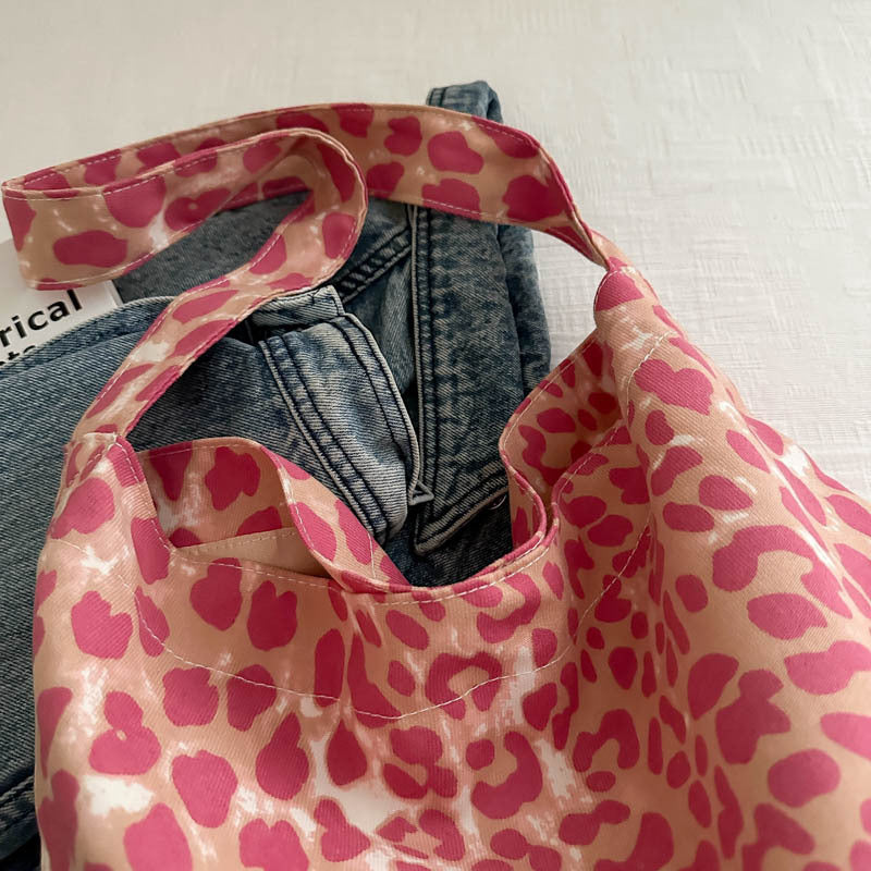 Women's Print Canvas Fashionable Preppy Style Large Shoulder Bags