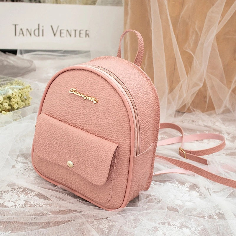 Women's Simple Cute Letter Label Fashion Backpacks