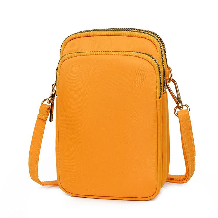 Women's Mobile Mini Canvas Trendy Vertical Zero Phone Bags