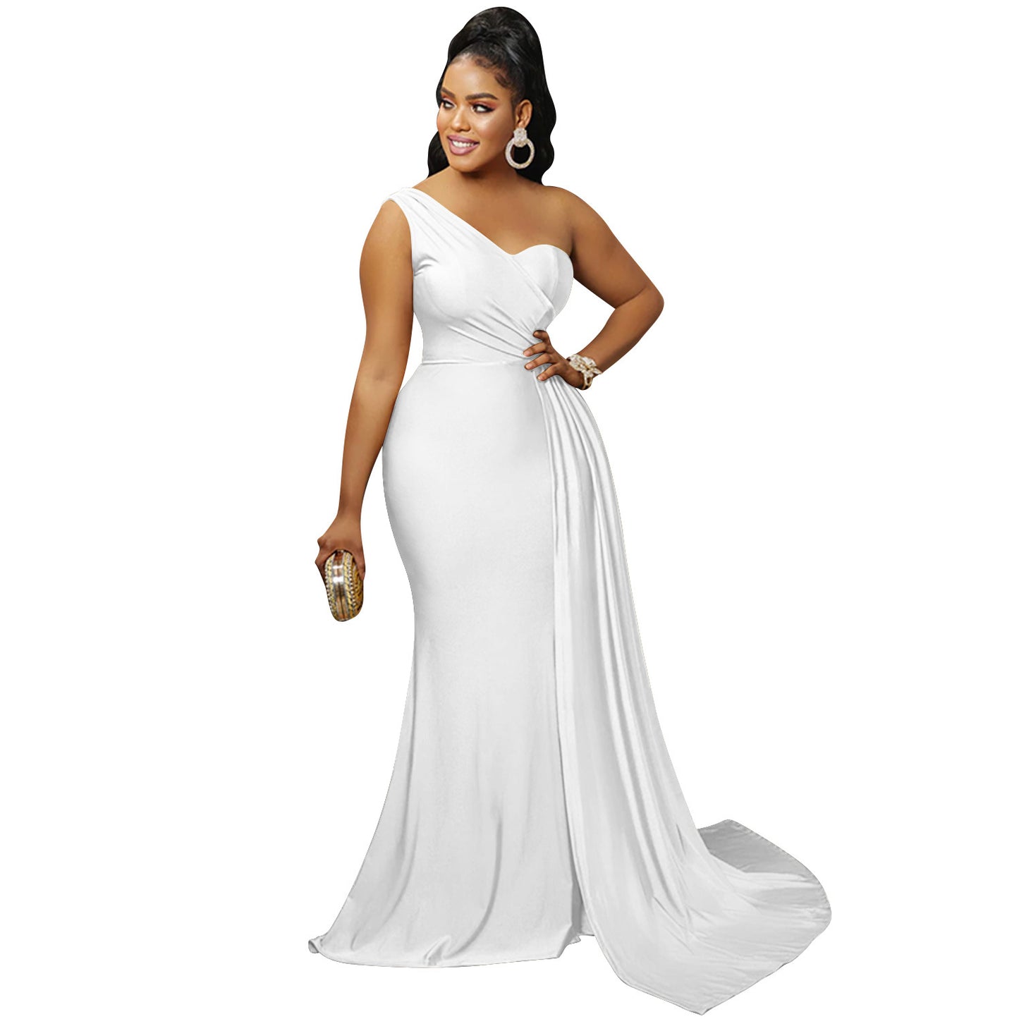 Women's Fashion Solid Color Party Tight Sleeve Dresses