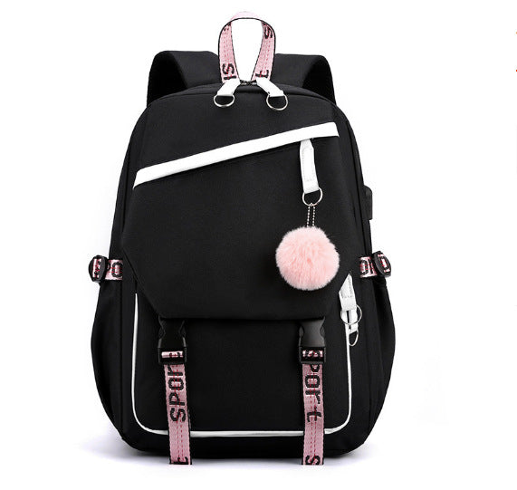 Men's Graceful Good-looking Korean Style Simple Middle School Students' Schoolbags
