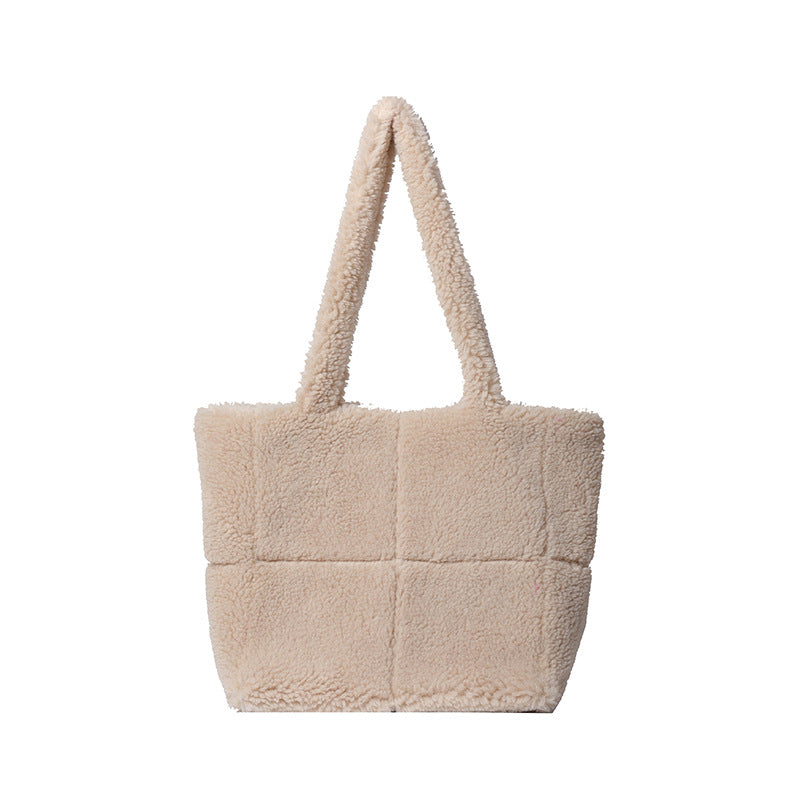 Unique High-grade Plush Trendy Fashion Furry Shoulder Bags
