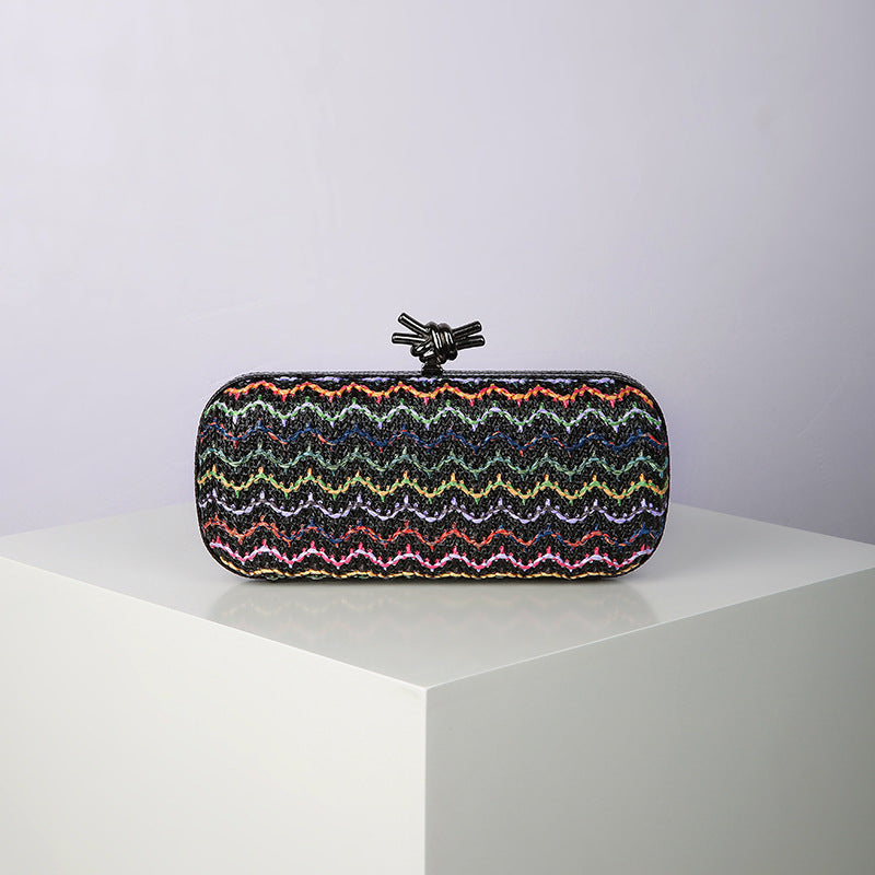 Women's Chain Dinner Grass Yam Woven Evening Bags