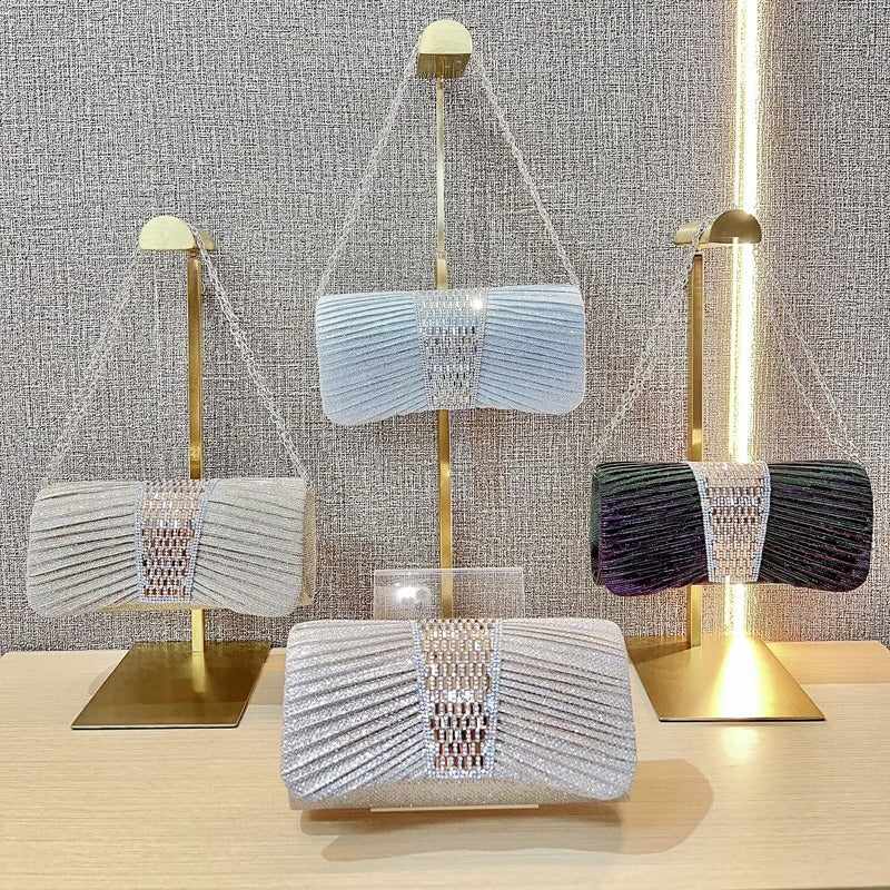 Women's Dress Dinner Clutch Rhinestone Hand Evening Bags