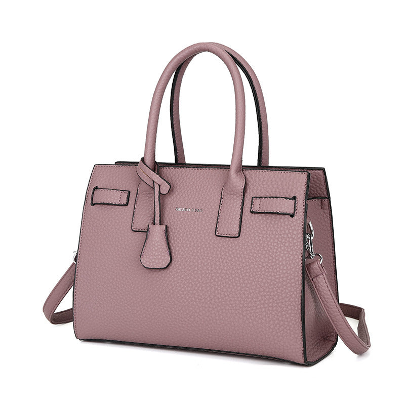 Women's Three-piece With Litchi Pattern Hand Holding Shoulder Bags