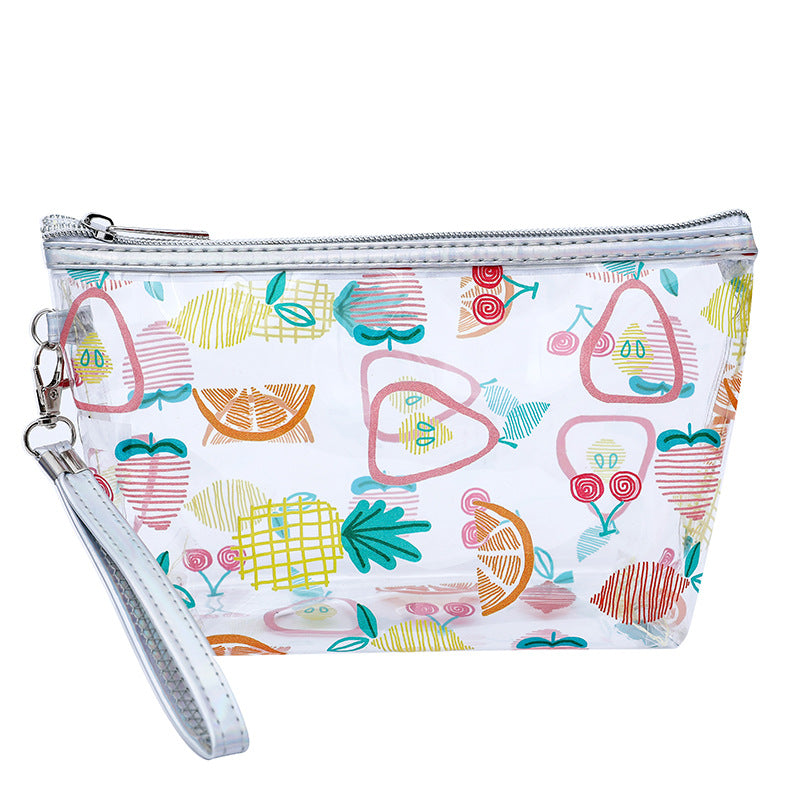 Stylish Copyright Figure Fruit Buggy Transparent Cosmetic Bags