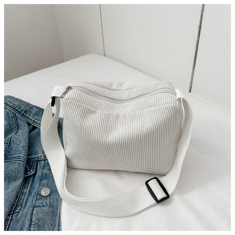 Women's Winter Fashion Corduroy Underarm Pouch Mixed Crossbody Bags