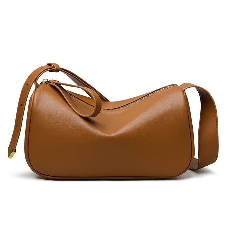 Women's Retro Style High-grade Boston Pillow Spring Armpit Bags